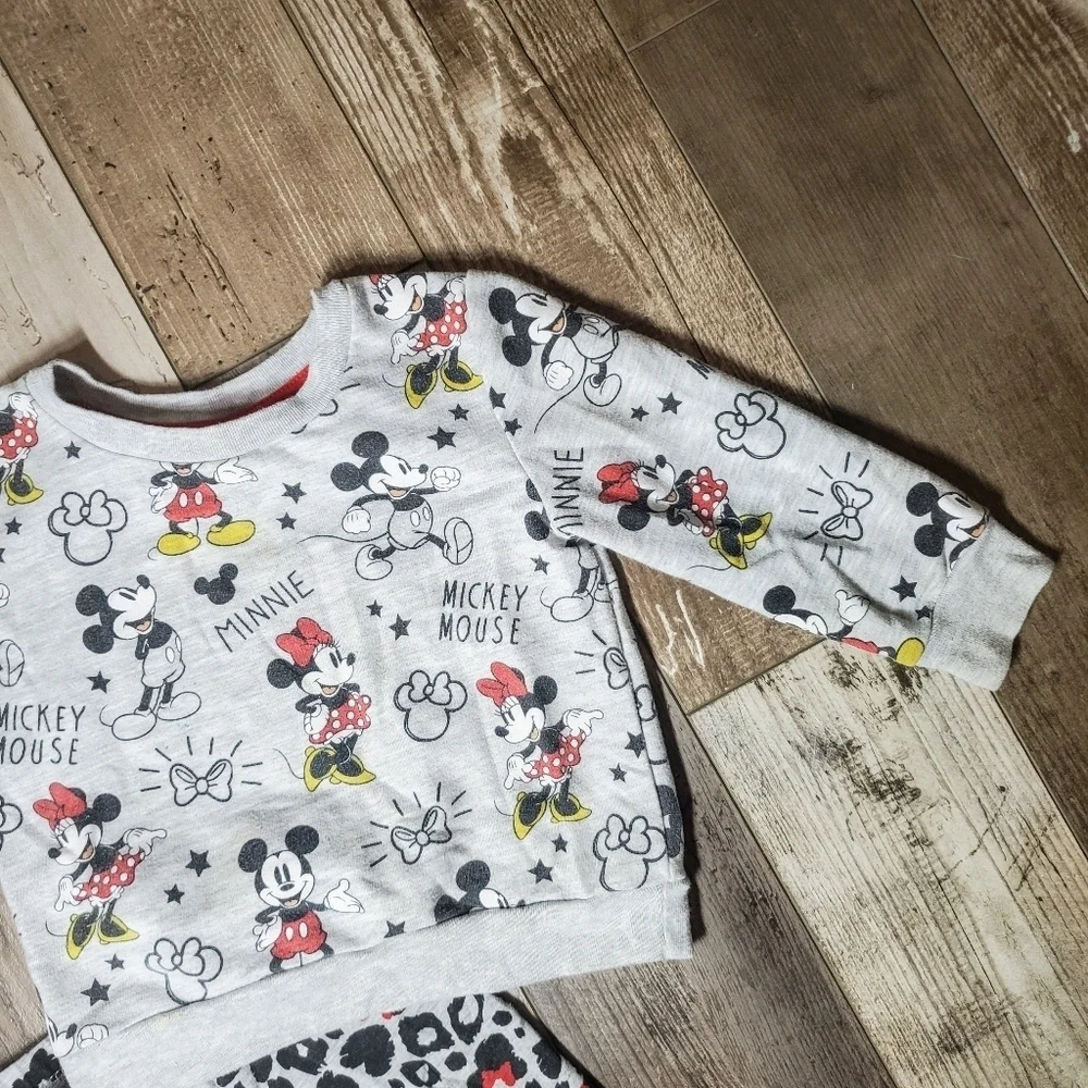 Disney Junior Minnie Mouse Toddler Girl Size 3T 2 Piece Outfit